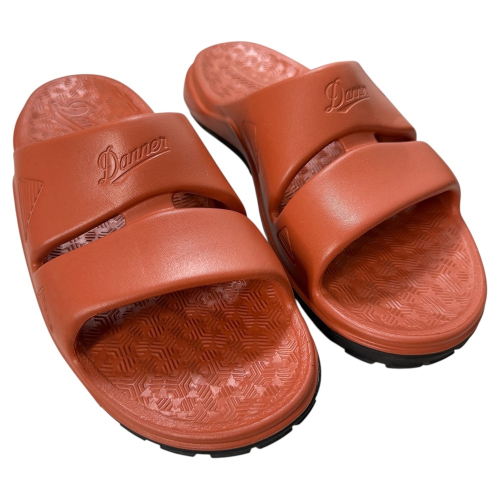 Danner Shelter Cove Recovery Slide Sandals Rust Orange Vibram Megagrip NEW